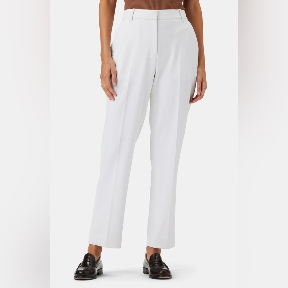 NWT Amour Vert Taper White Trouser Size 8